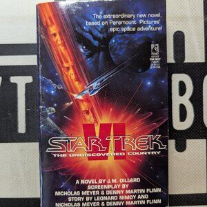 Star Trek VI: The Undiscovered Country by J. M. Dillard 1992 Paperback Vintage!